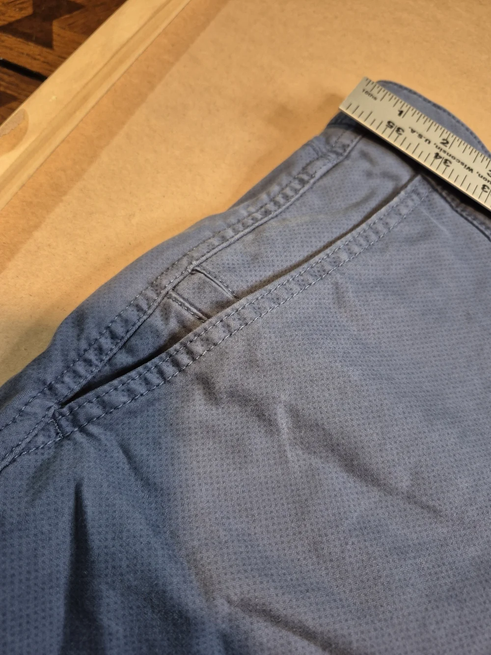 Roundtree & Yorke Men's Navy Flat Front Cotton Shorts 4546